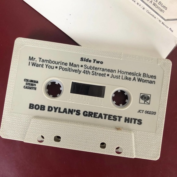 Vintage Bob Dylan's Greatest Hits Cassette Tape - Picture 7 of 7